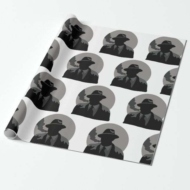 Papier Cadeau Inspecteur de cinéma (Déroulé)