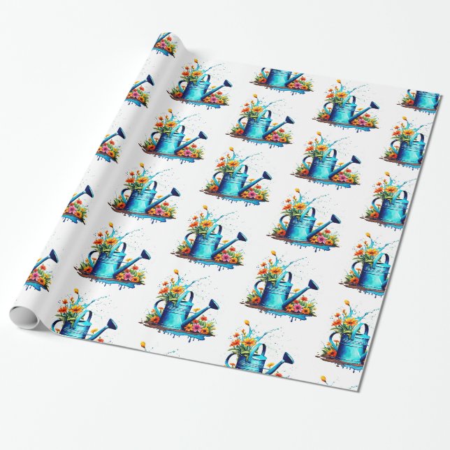 Papier Cadeau Inspiration de jardin (Déroulé)