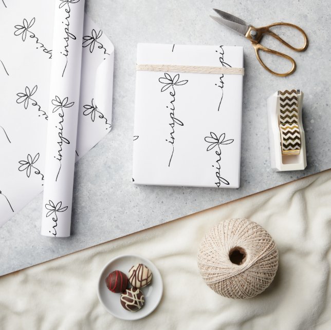 Papier Cadeau inspirer l'art des gribouillis (Artisanat)