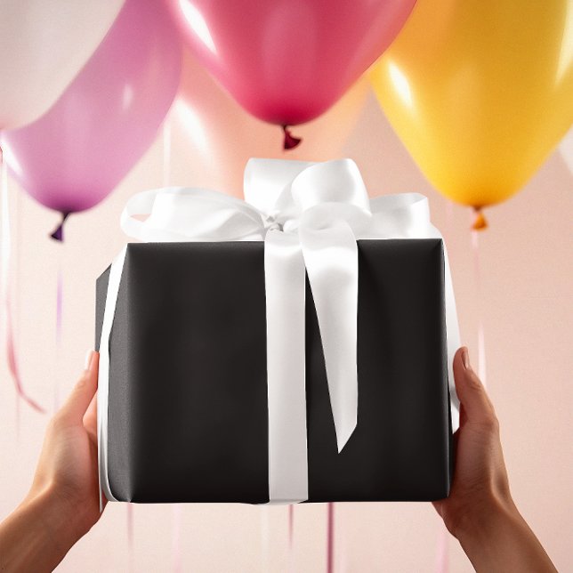 Papier Cadeau Intemporel - Carbone noir foncé papier d'enveloppe (Créateur téléchargé)