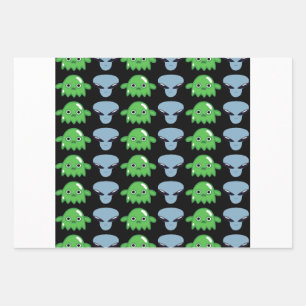 Papier cadeau intergalactique Alien
