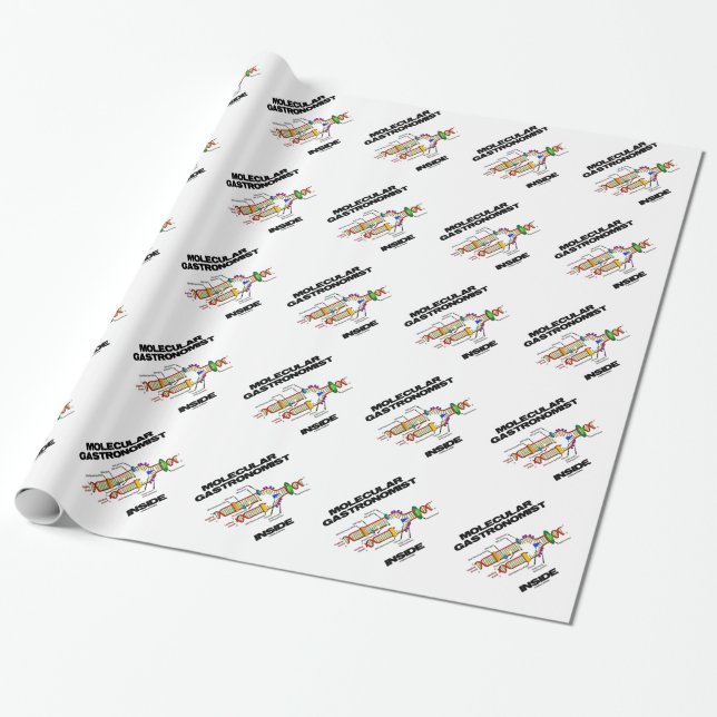 Papier Cadeau Intérieur moléculaire de Gastronomist (Déroulé)