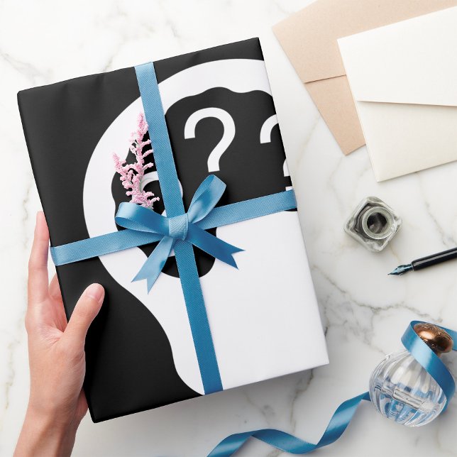 Papier Cadeau Interrogations sur le papier d'emballage (Créateur téléchargé)