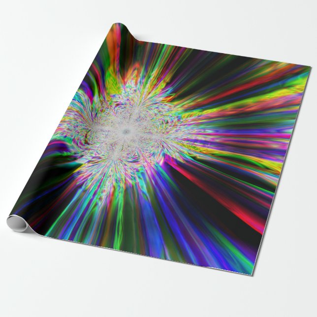 Papier Cadeau Iridescente Chrome onze (Déroulé)