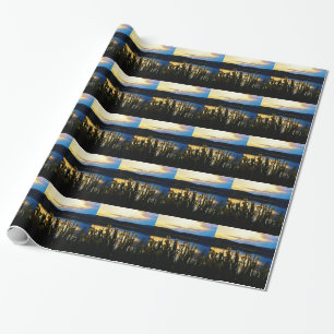 Papier Cadeau Iris jaunes sur la rive du lac Arrowhead