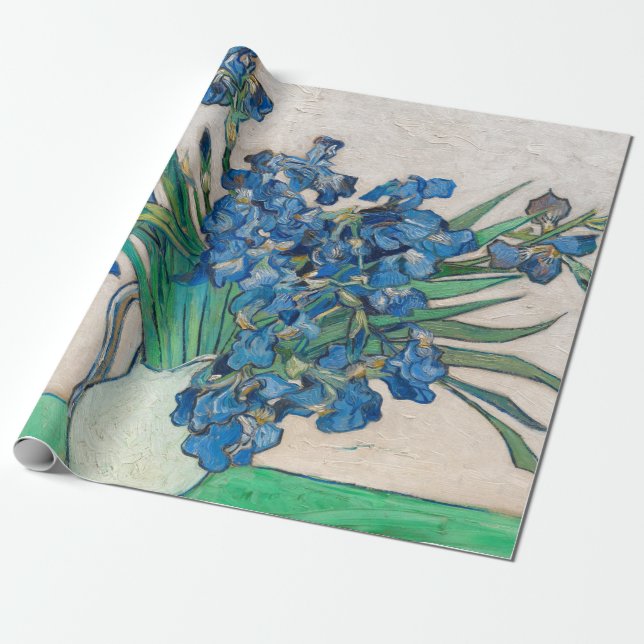 Papier Cadeau Irises, 1890 par Vincent van Gogh (Déroulé)