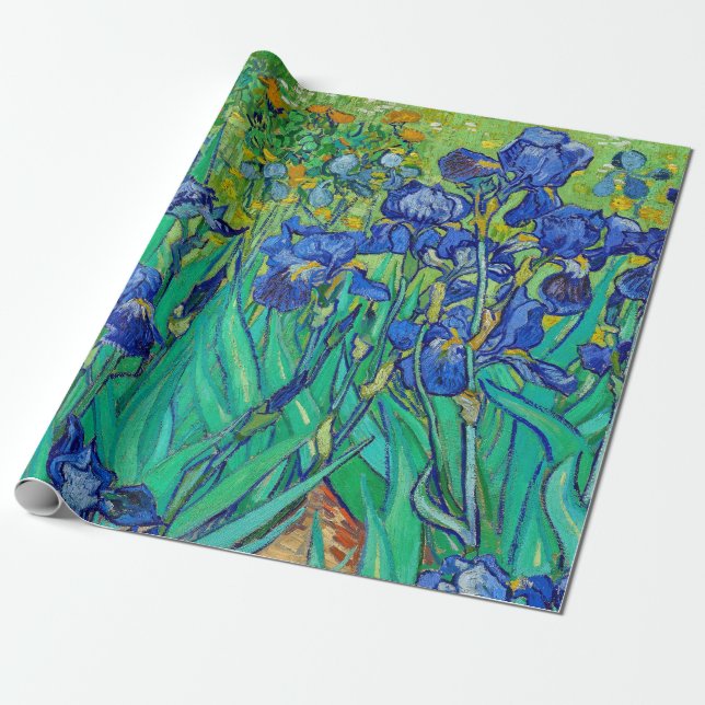 Papier Cadeau Irises par Van Gogh (Déroulé)