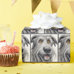 Papier Cadeau Irish Wolfhound Surprise