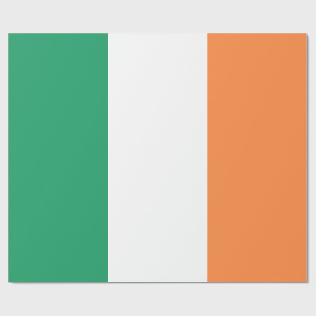 Papier Cadeau Irlande National Flag, standard irlandais, bannièr (Plat)