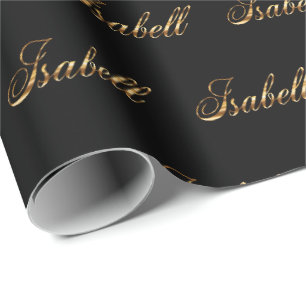 Papier cadeau Isabell gold Design Lettering