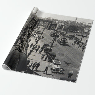Papier Cadeau ISTANBUL, TURQUIE - CIRCA années 1900 : cityscap V