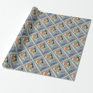 Papier Cadeau Italie Vintage voyage