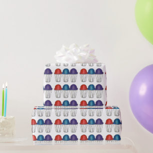 Papier Cadeau Italien Eau Rasée Glace Été Sno Cone