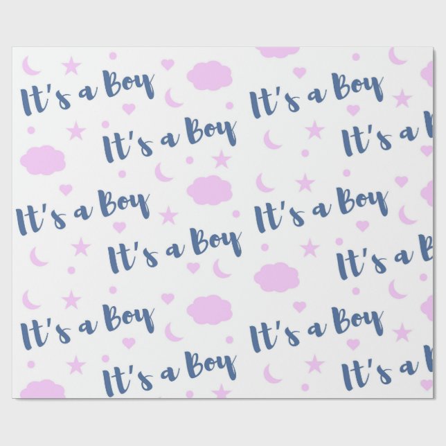 Papier Cadeau It's A Boy! (Plat)
