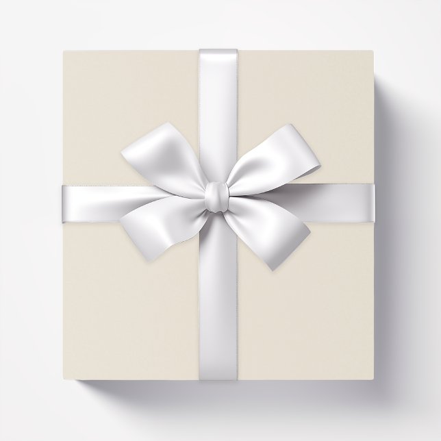 Papier Cadeau Ivoire solide (Créateur téléchargé)