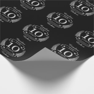 Papier Cadeau Ivory Traditionnel mariage anniversaire 10 ans