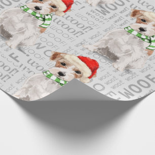 Papier Cadeau JACK RUSSELL TERRIER Noël pour les Amoureux de les