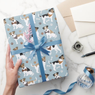 Papier Cadeau Jack Russell Terrier Patrouilles et os