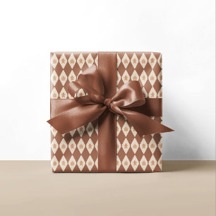 Papier Cadeau Jacquard pain d'épices Neutre Motif vacances