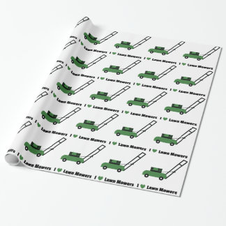 Papier Cadeau J'adore les tondeuses à gazon