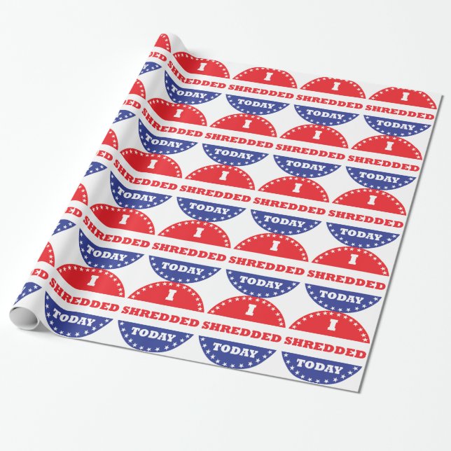 Papier Cadeau J'ai déchiré aujourd'hui (Déroulé)