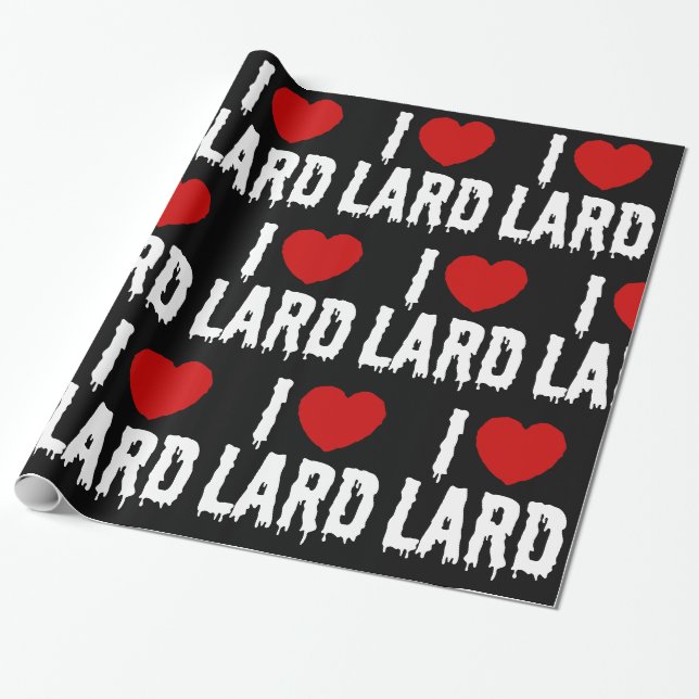 PAPIER CADEAU J'AI LE COEUR [AMOUR] LARD (Déroulé)