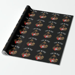 Papier Cadeau J'Ai Le Poos Funny Poop Blues Pun