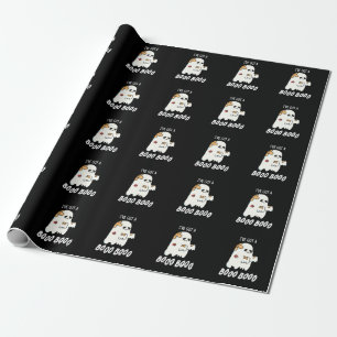 Papier Cadeau J'ai un Boo Boo Drôle Ghost Pun Dark BG
