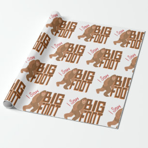 Papier Cadeau J'Ai Vu Bigfoot !