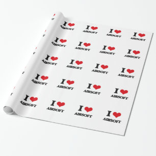 Papier Cadeau J'aime Airsoft