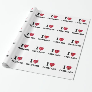 Papier Cadeau J'aime des laboratoires de cathédrale