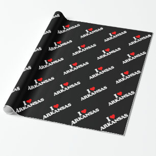 PAPIER CADEAU J'AIME L'ARKANSAS