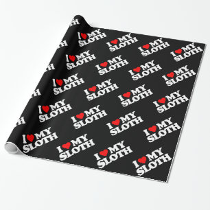 PAPIER CADEAU J'AIME MA PARESSE