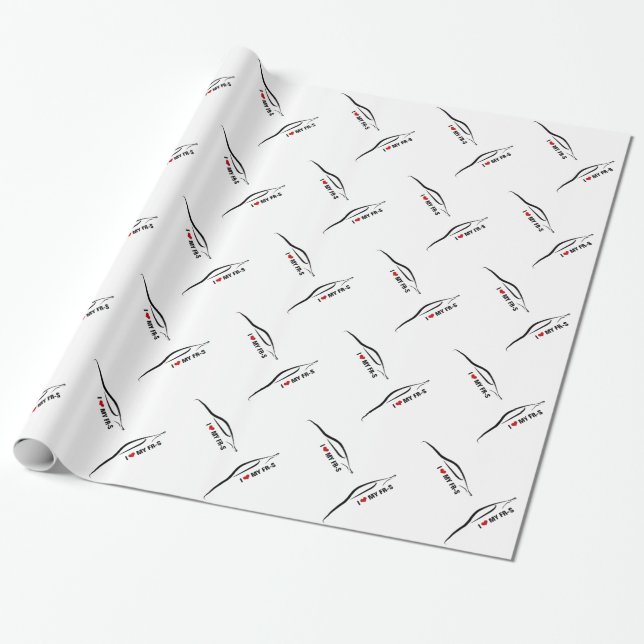 Papier Cadeau J'aime mon FR-S (Déroulé)