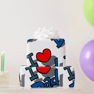 Papier Cadeau J'aime papa