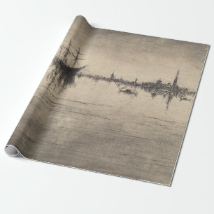 Papier Cadeau James Whistler - Nocturne, de Venise