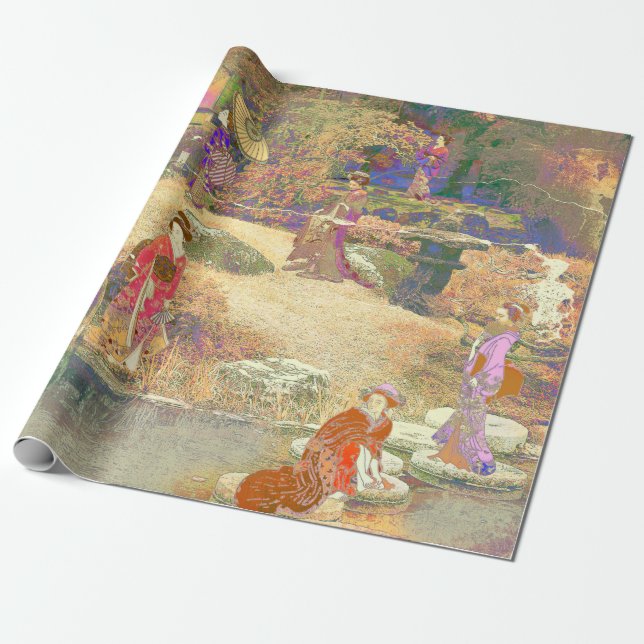 Papier Cadeau Japanese Garden II / Washed Edition (Déroulé)