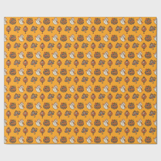 Papier Cadeau Japanese Halloween Yokai Pattern Wrapping Paper