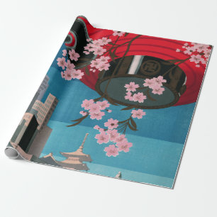 Papier Cadeau Japon Tokyo Vintage Japonais affiche de voyage