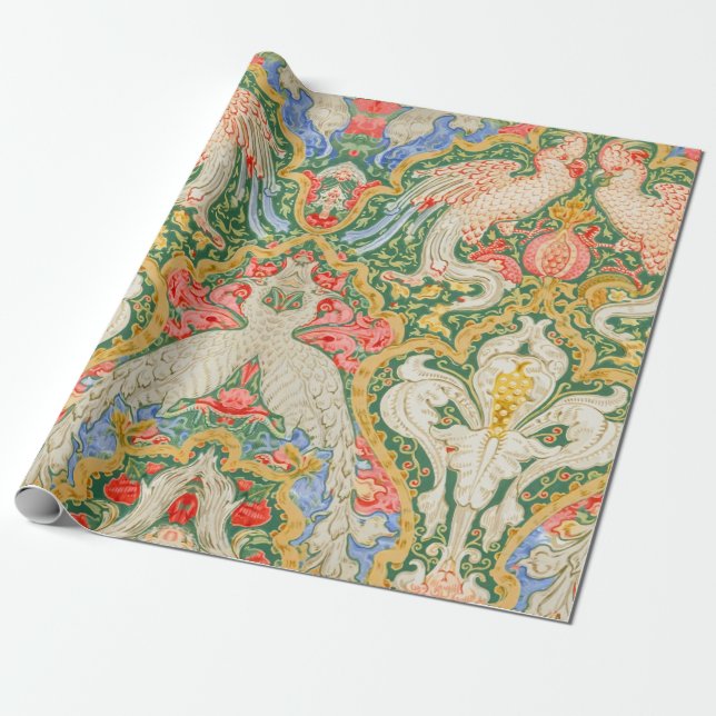 Papier Cadeau Jardin de Cockatoo de Walter Crane (Déroulé)
