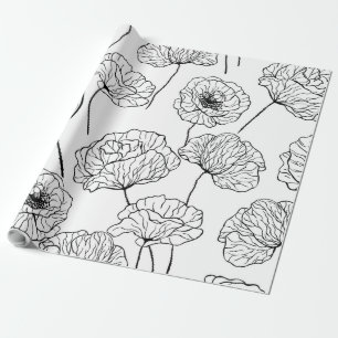 Papier Cadeau Jardin de coquelicots