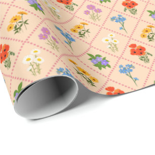 Papier Cadeau Jardin de fleurs sauvages Harlequin
