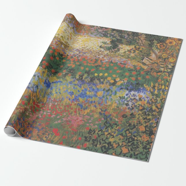 Papier Cadeau Jardin de fleurs - Vincent van Gogh (Déroulé)