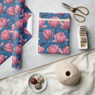 Papier Cadeau jardin de magnolias