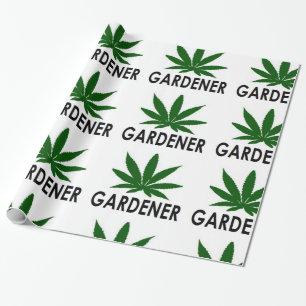 Papier Cadeau Jardin de Noël de Weed Leaf à hanoukka