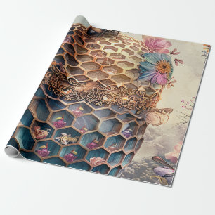 Papier Cadeau Jardin de Rêves aux Abeilles Enchantées (12)