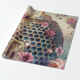 Papier Cadeau Jardin de Rêves aux Abeilles Enchantées (7)