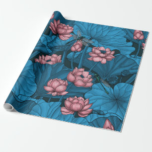 Papier Cadeau Jardin du lotus nocturne
