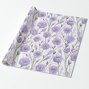 Papier Cadeau Jardin pourpre