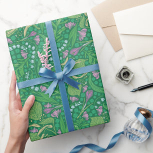 Papier Cadeau Jardin printanier Fête des Mères Muguet
